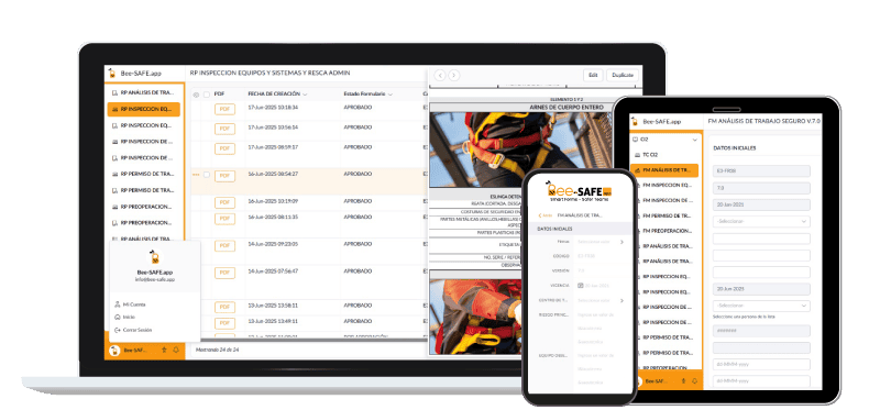 Bee-SAFE.app responsive app